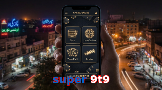 Main screen of Super 9t9 app page for PK players