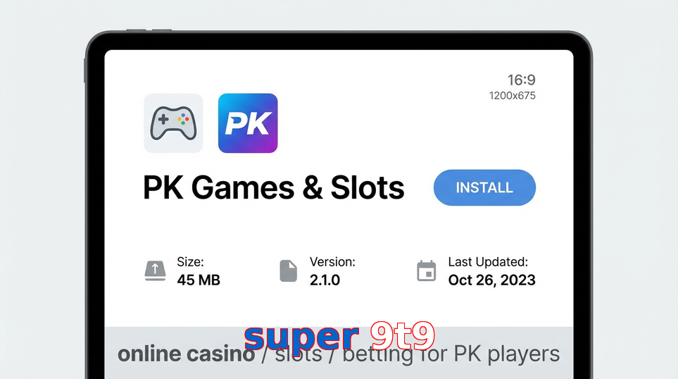 Game list for Super 9t9 gameapk section