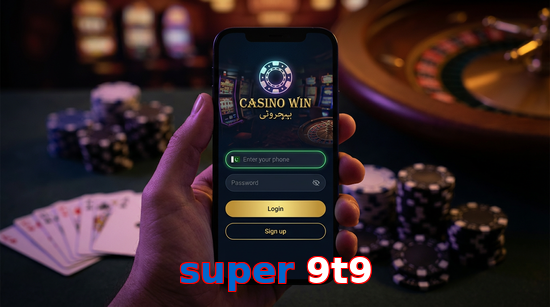 Main screen of Super 9t9 login page for PK players